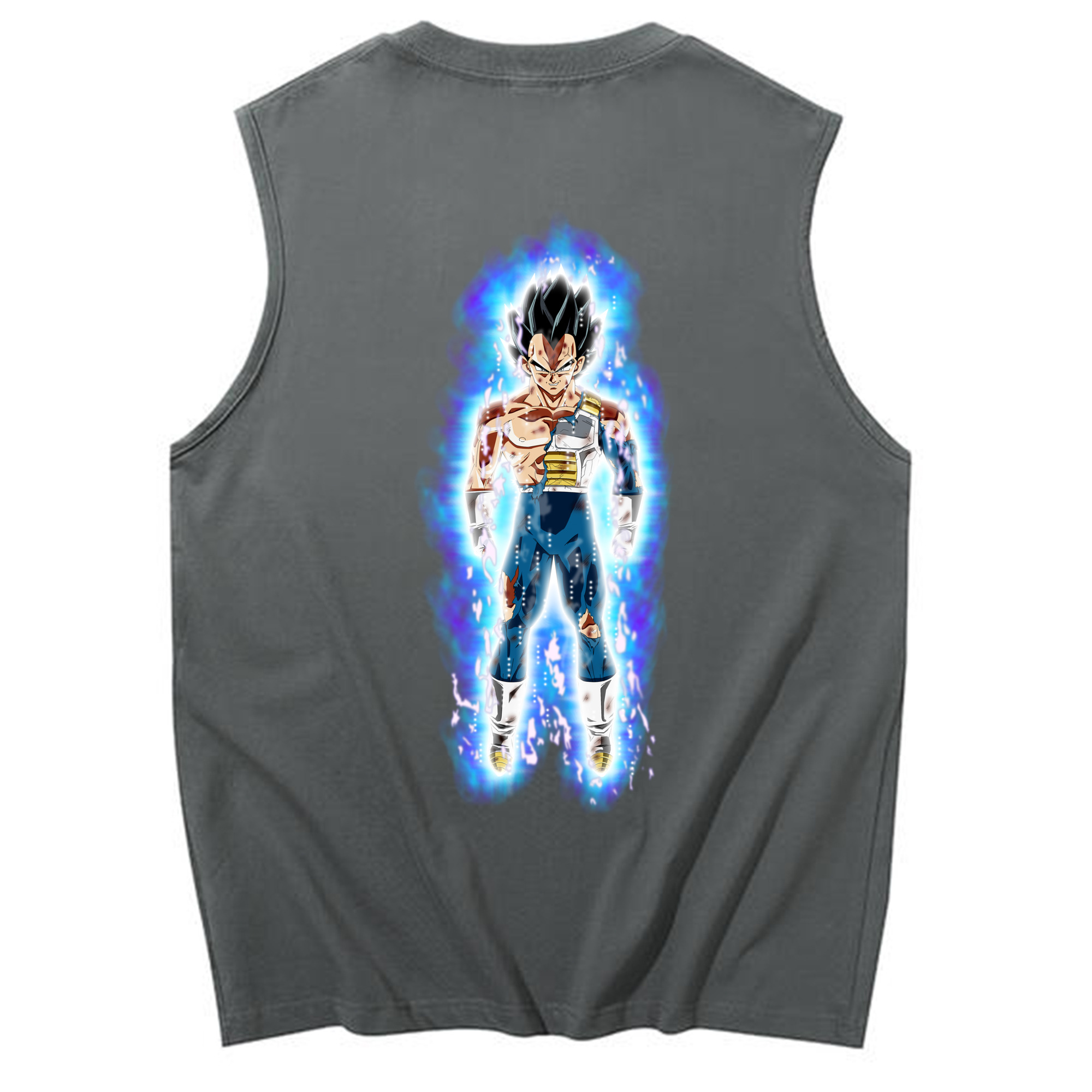 （画像用） ドラゴンボール ベジータ四世（Bejīta Yonsei）DRAGON BALL Vegeta IV コットン100％タンクトップ（背面プリント）
